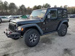 Salvage cars for sale at Mendon, MA auction: 2019 Jeep Wrangler Rubicon