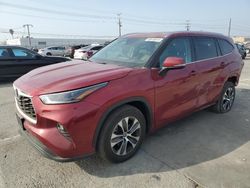 Salvage cars for sale from Copart Sun Valley, CA: 2021 Toyota Highlander XLE