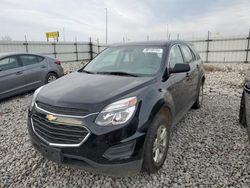 Salvage cars for sale from Copart Cahokia Heights, IL: 2017 Chevrolet Equinox LS