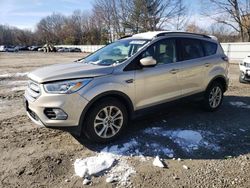 Salvage cars for sale at North Billerica, MA auction: 2017 Ford Escape SE