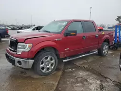 Salvage cars for sale at Woodhaven, MI auction: 2014 Ford F150 Supercrew