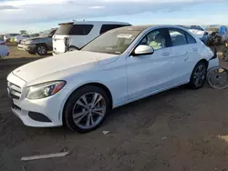 Salvage cars for sale at Brighton, CO auction: 2015 Mercedes-Benz C 300 4matic