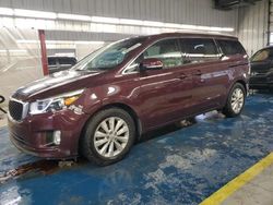 KIA Vehiculos salvage en venta: 2015 KIA Sedona EX