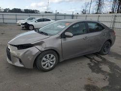 Toyota salvage cars for sale: 2016 Toyota Corolla L