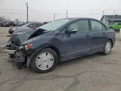 Honda salvage cars for sale: 2006 Honda Civic Hybrid