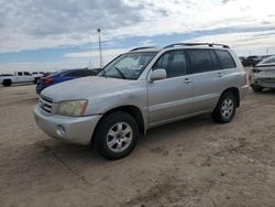 Salvage cars for sale from Copart Amarillo, TX: 2003 Toyota Highlander Limited