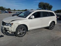 Salvage cars for sale at Orlando, FL auction: 2017 Dodge Journey Crossroad