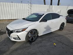 Salvage cars for sale at Van Nuys, CA auction: 2021 Nissan Sentra SR