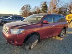 Salvage cars for sale from Copart Concord, NC: 2009 Toyota Highlander Limited