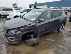 Salvage cars for sale at Woodhaven, MI auction: 2019 Jeep Compass Limited