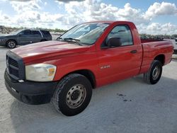 Salvage cars for sale at Arcadia, FL auction: 2008 Dodge RAM 1500 ST