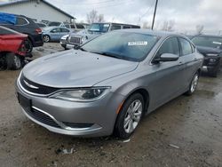 Salvage cars for sale at Dyer, IN auction: 2015 Chrysler 200 Limited