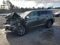 Toyota salvage cars for sale: 2019 Toyota Highlander SE