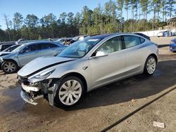 Salvage cars for sale at Harleyville, SC auction: 2018 Tesla Model 3