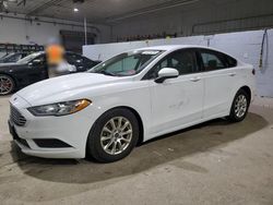 Salvage cars for sale at Candia, NH auction: 2017 Ford Fusion S