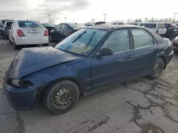 Salvage cars for sale at Indianapolis, IN auction: 1995 Honda Civic DX