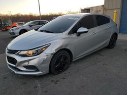 Salvage cars for sale at Glassboro, NJ auction: 2017 Chevrolet Cruze LT