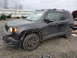 Salvage cars for sale from Copart Arlington, WA: 2018 Jeep Renegade Latitude