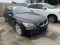 BMW salvage cars for sale: 2006 BMW 550 I