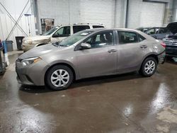 Salvage cars for sale at Ham Lake, MN auction: 2014 Toyota Corolla ECO