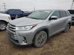 Salvage cars for sale at Elgin, IL auction: 2017 Toyota Highlander SE