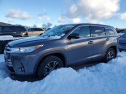 Salvage cars for sale from Copart West Warren, MA: 2019 Toyota Highlander LE