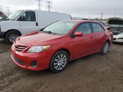 Salvage cars for sale at Elgin, IL auction: 2013 Toyota Corolla Base