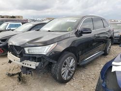 Salvage cars for sale at Grand Prairie, TX auction: 2017 Acura MDX Technology