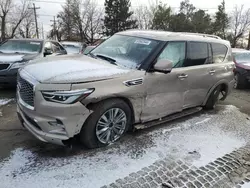 Salvage cars for sale at Denver, CO auction: 2019 Infiniti QX80 Luxe