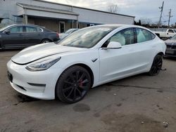 Salvage cars for sale at New Britain, CT auction: 2020 Tesla Model 3