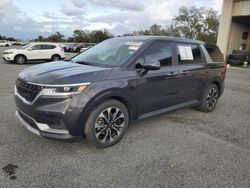 Salvage cars for sale at Orlando, FL auction: 2022 KIA Carnival EX