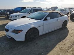 Salvage cars for sale at Antelope, CA auction: 2005 BMW 645 CI Automatic