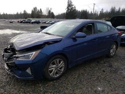 Salvage cars for sale at Graham, WA auction: 2019 Hyundai Elantra SEL