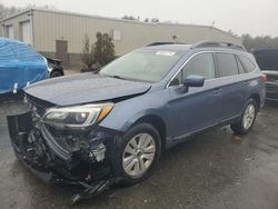 Salvage cars for sale at Exeter, RI auction: 2015 Subaru Outback 2.5I Premium