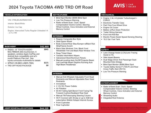 2024 Toyota Tacoma Double Cab