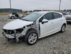 Salvage cars for sale from Copart Tifton, GA: 2017 Chevrolet Cruze LT