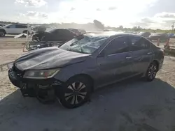 Salvage cars for sale at West Palm Beach, FL auction: 2015 Honda Accord LX