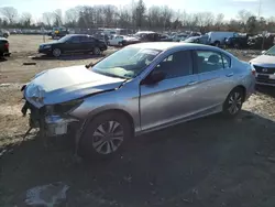 Salvage cars for sale at Chalfont, PA auction: 2015 Honda Accord LX