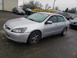 Salvage cars for sale at Woodburn, OR auction: 2005 Honda Accord LX