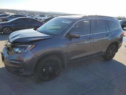 Salvage cars for sale at Grand Prairie, TX auction: 2021 Honda Pilot SE