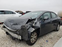 Salvage cars for sale at Temple, TX auction: 2012 Honda Civic LX