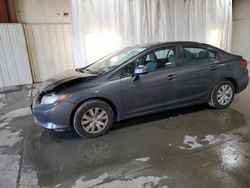 Honda salvage cars for sale: 2012 Honda Civic LX