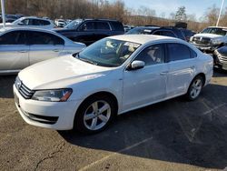 Salvage cars for sale at East Granby, CT auction: 2014 Volkswagen Passat S