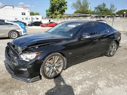 Salvage cars for sale at Opa Locka, FL auction: 2020 Infiniti Q50 Pure