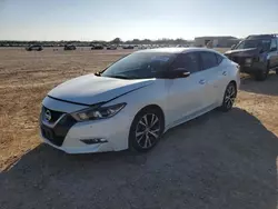 Salvage cars for sale at San Antonio, TX auction: 2016 Nissan Maxima 3.5S