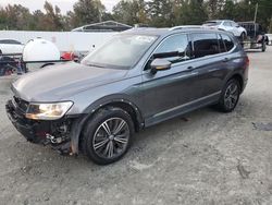 Volkswagen salvage cars for sale: 2019 Volkswagen Tiguan SE