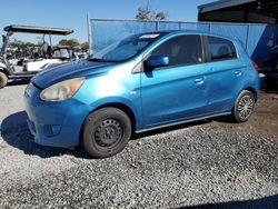 Salvage cars for sale at Riverview, FL auction: 2015 Mitsubishi Mirage DE