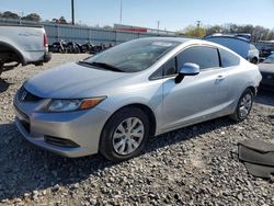 Salvage cars for sale from Copart Montgomery, AL: 2012 Honda Civic LX