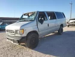 Ford salvage cars for sale: 2002 Ford Econoline E350 Super Duty Wagon