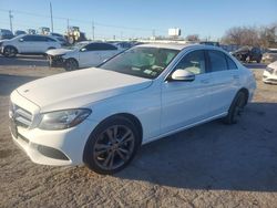 Salvage cars for sale at Oklahoma City, OK auction: 2018 Mercedes-Benz C 300 4matic